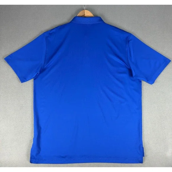Peter Millar Polo Shirt Mens XL Royal Blue Summer Comfort E4 Performance CBA - Picture 3 of 7